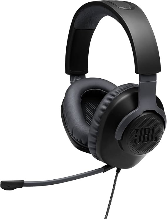 Casque gaming filaire JBL Quantum 100X Noir pour PS5, PS4, Switch, Xbox, PC et Mac