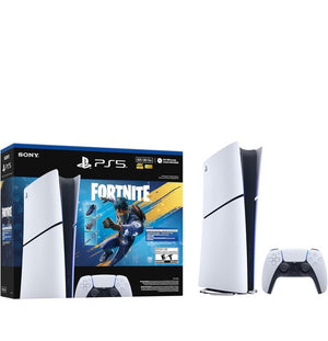 Pack Console PlayStation 5 Slim Digital Fortnite Flowering Chaos Édition Limitée Blanc