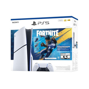 Pack Console PlayStation 5 Slim Standard Fortnite Flowering Chaos Édition Limitée Blanc